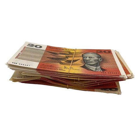 Prop Australian $20 Paper Notes (70s - 90's)