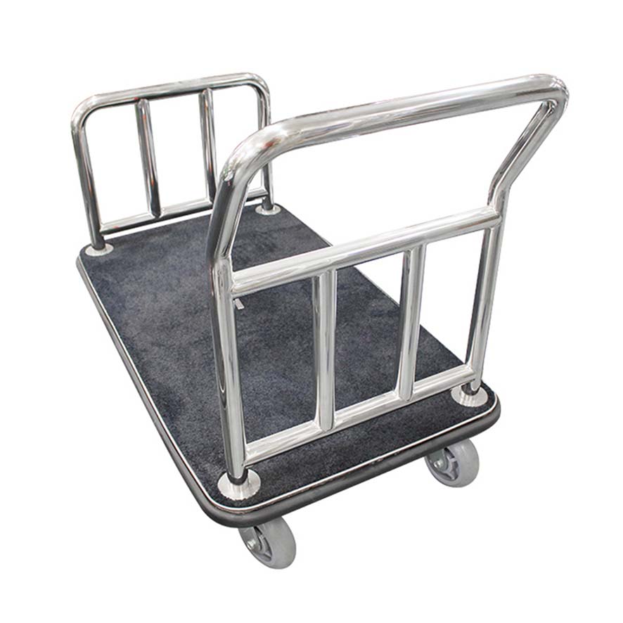 Silver Luggage Trolley