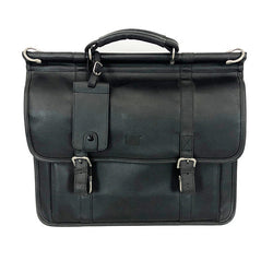 Black Leather Business Satchel