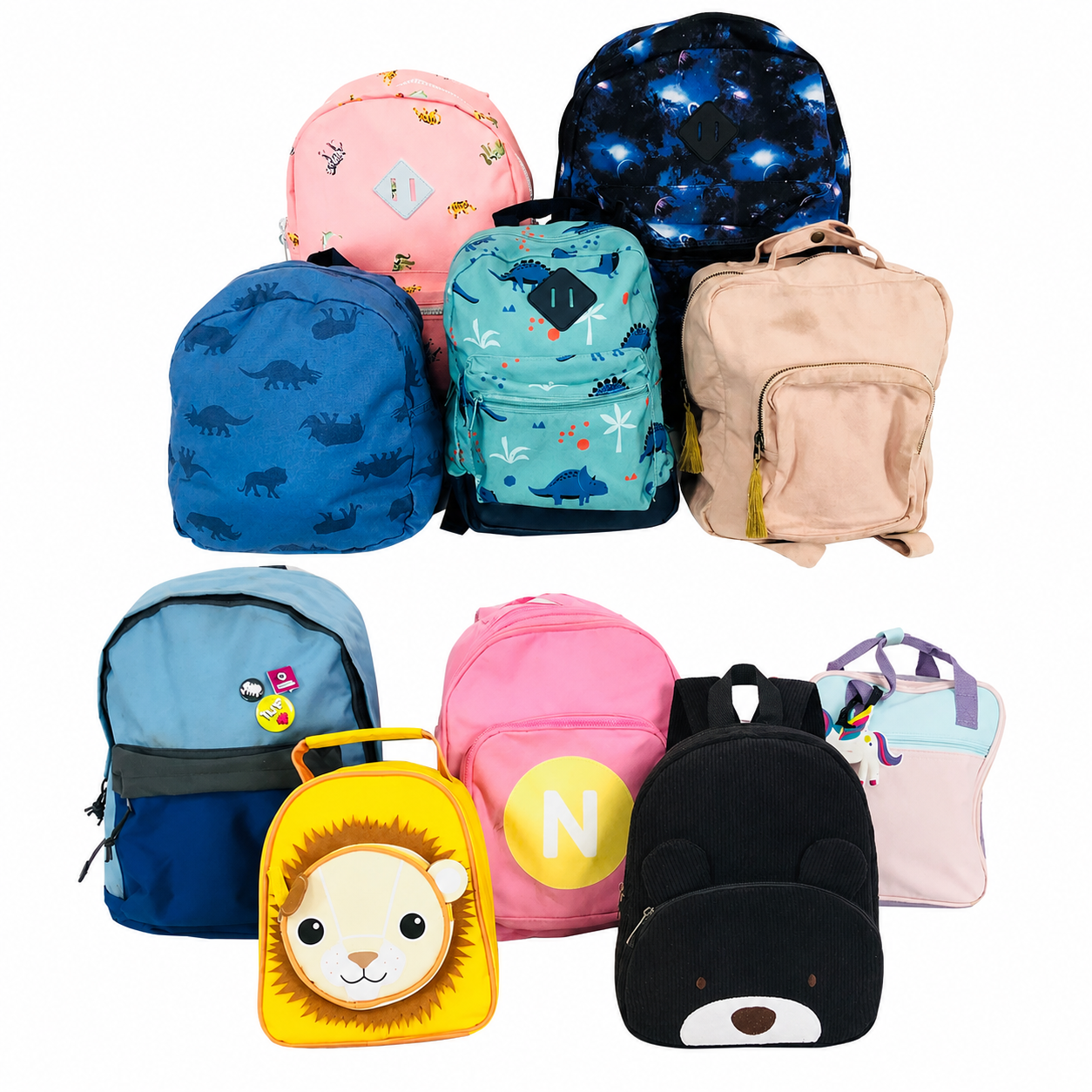 Group of 10 Children's Bags