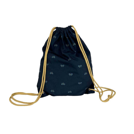 Kids Library Book Bag - Bicycle Pattern