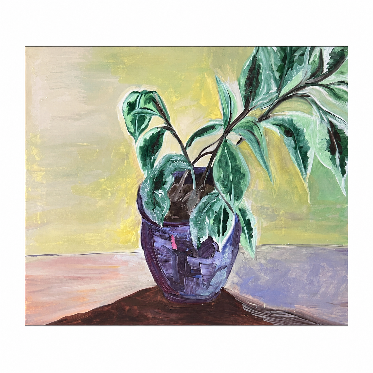 Gabrielle Reiher - Still Life - Blue Potted Plant