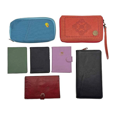 Travel Wallets & Passport Holders (Set of 7)