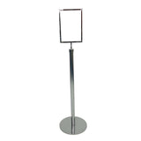 A4 Stainless Steel Floor Poster Display Stand