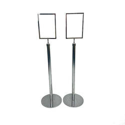A4 Stainless Steel Floor Poster Display Stand