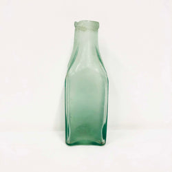 Vintage Frosted Short Glass Bottle