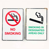 Reversible Smoking Sign