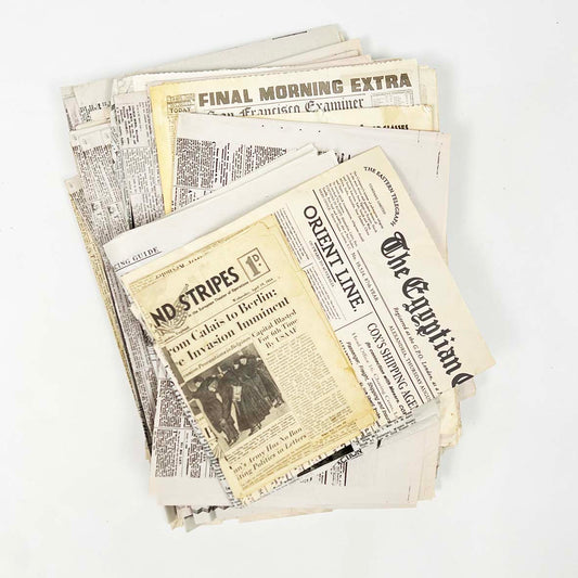 Vintage Newspaper Filler Lot