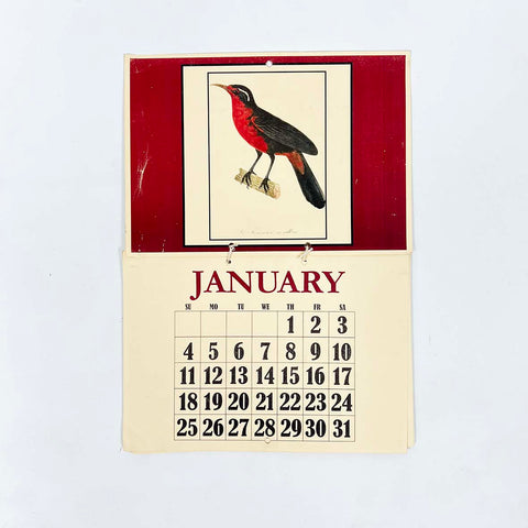 Vintage Universal Bird Year Calendar