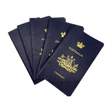 Imitation Australian Passport (70's / 80's) - Set of 5