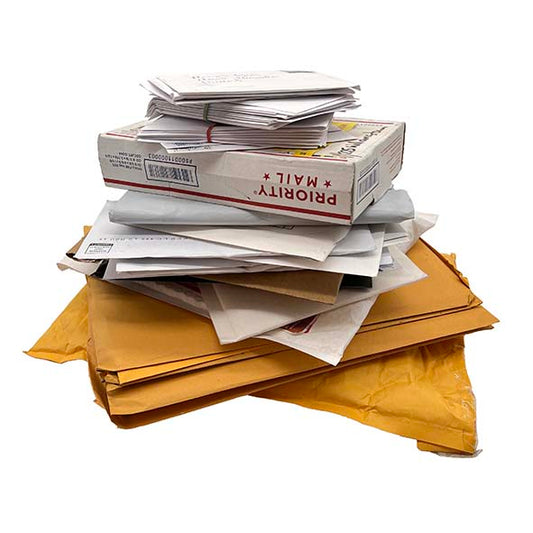 Full Post Box of Miscellaneous Mail