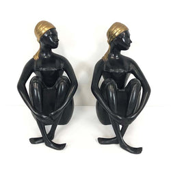 Set of African Lady Statues