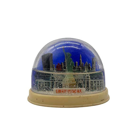 Vintage Liberty Island NY Snow Globe