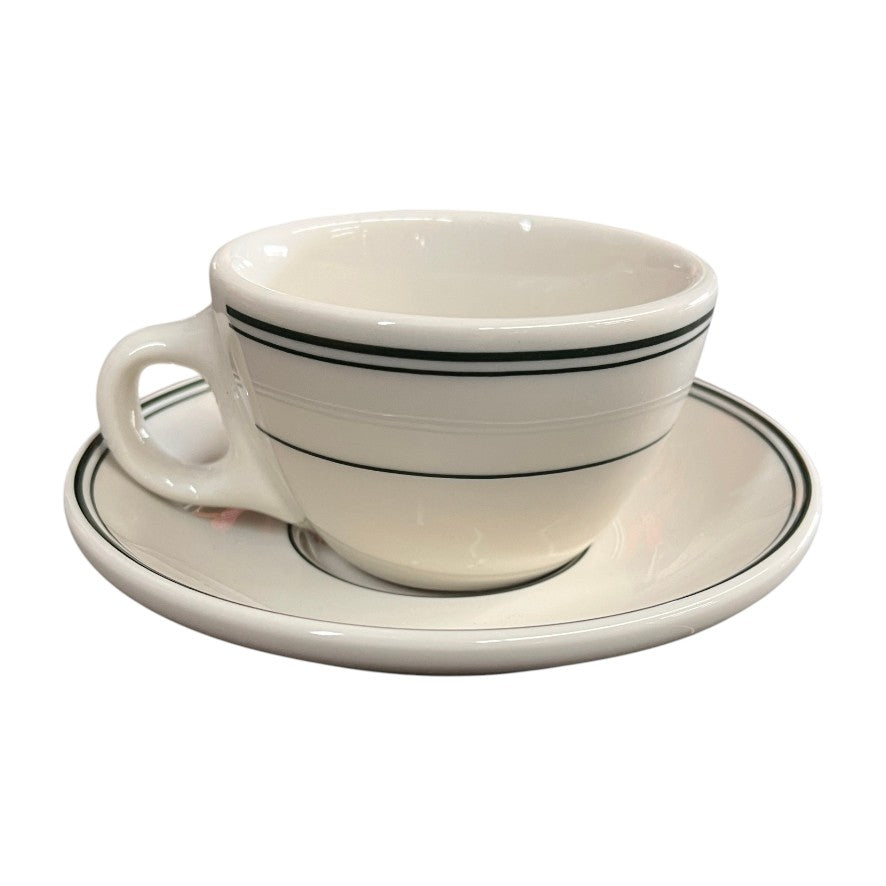 Vintage Style Green Lined Crockery Sets