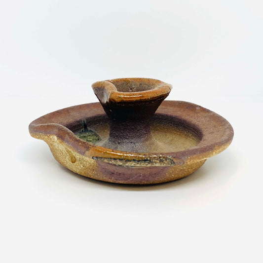 Brown Ceramic Candle Holder