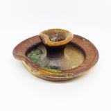 Brown Ceramic Candle Holder