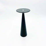 Black Battery Powered Conical Table Lamps (3 Available)