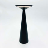 Black Battery Powered Conical Table Lamps (3 Available)