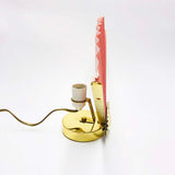 Deco Gold & Pink Fan Table Lamps (4 Available)