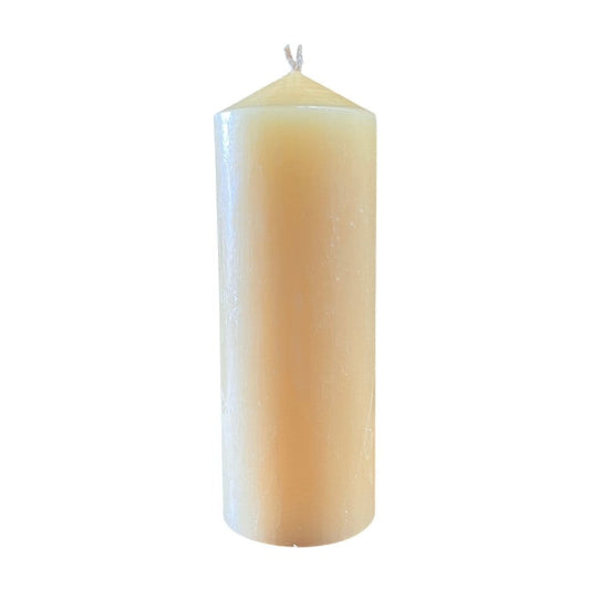 double wick candle in beeswax