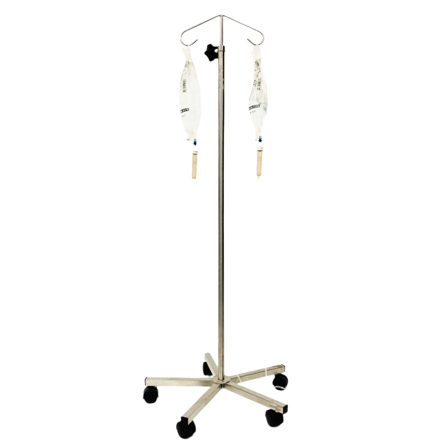 IV Stand With 2 Saline Bags