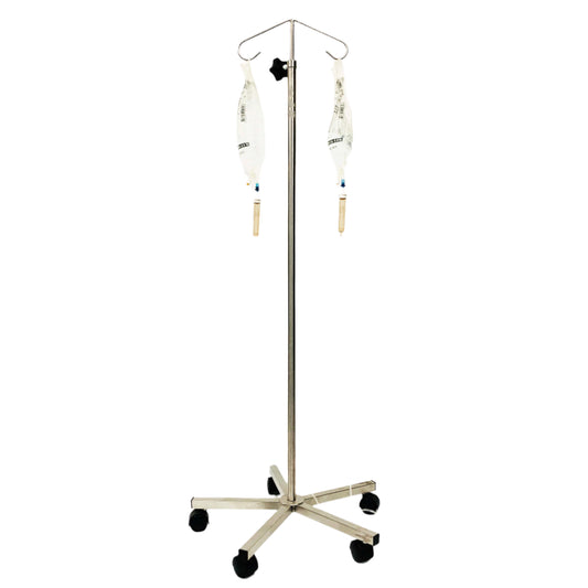 IV Stand With 2 Saline Bags