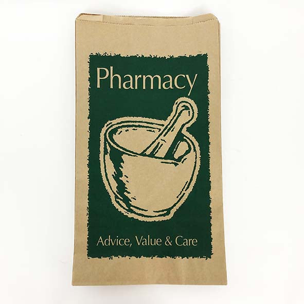 Paper Pharmacy Bags (Various Sizes) - Price is for 5