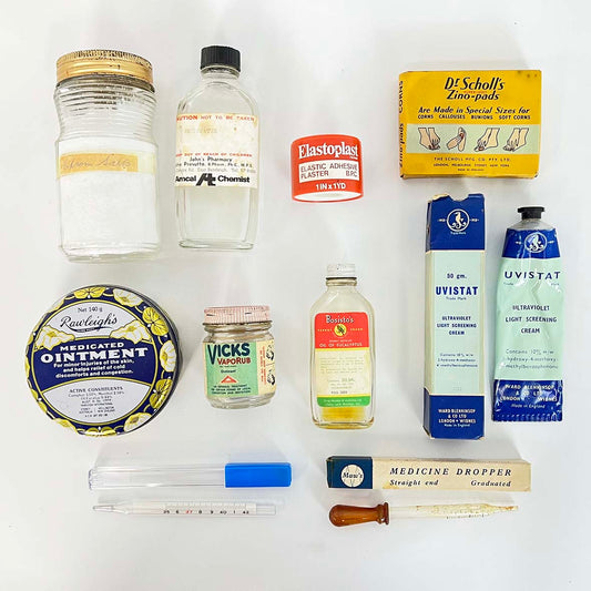 Vintage Medical Cabinet Dressings/ Props #2