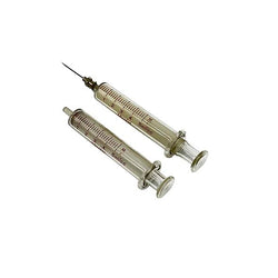 Vintage Glass 5ml Retractable Syringe with Matching Actual