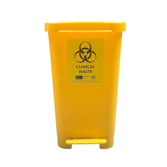 Yellow Clinical Waste Disposal Bin