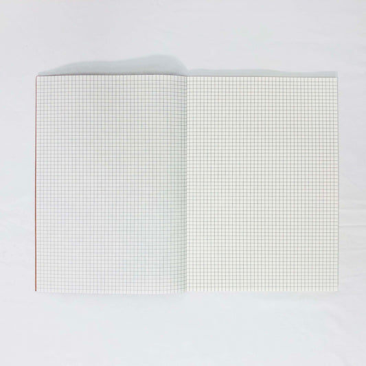 Brown Craft Grid Notebook