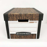 Vintage Wood Grain Archive/Bankers Box - New Condition (Set of 7)