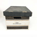 Vintage Wood Grain Archive/Bankers Box - Used Condition (Set of 13)