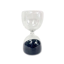 Hourglass with Black Sand