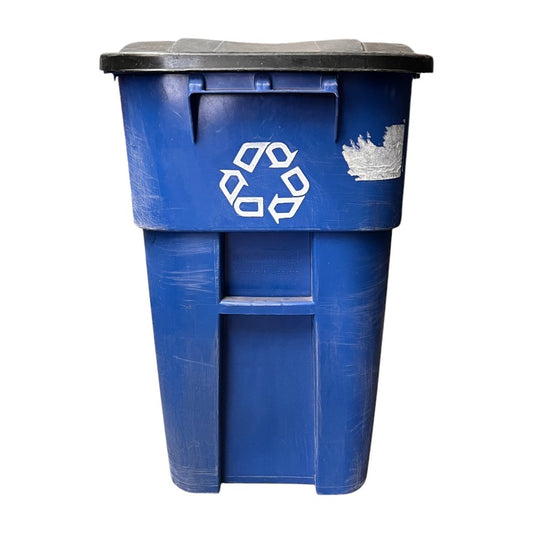 US Style Residential Roadside Recycling Bin - Blue (2 Available)