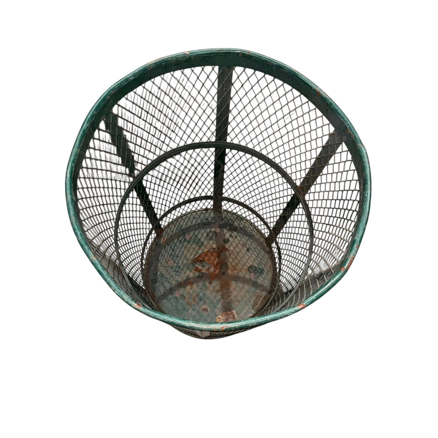 US Style Outdoor Steel Mesh Bin - Green (2 Available)