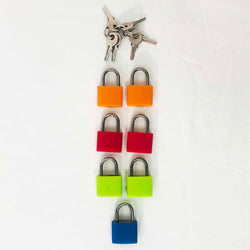 Set of Small Coloured Padlocks