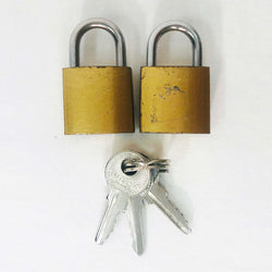 Set of 2 Tiny Gold Padlocks