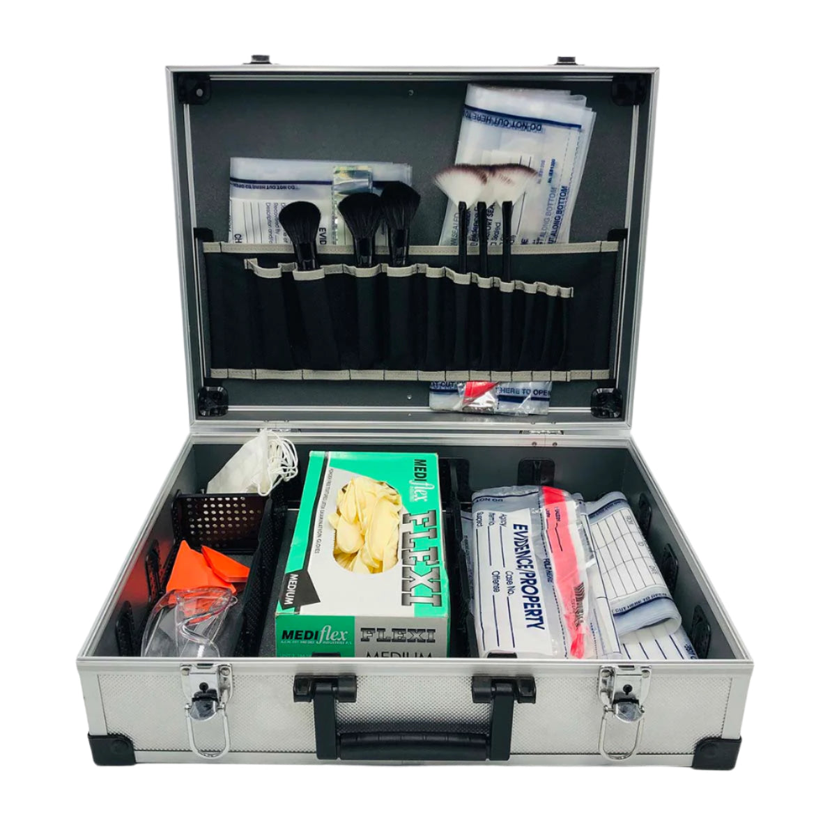 Silver Case Forensic Fingerprinting Kit (2 Sizes)