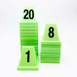 Green Plastic Number Markers