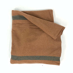 Brown with Green Stripe Woolen Blankets (Style 1)