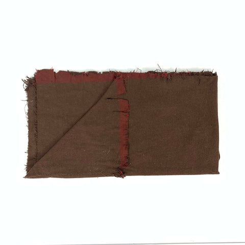 Brown Torn Edge Woolen Blanket