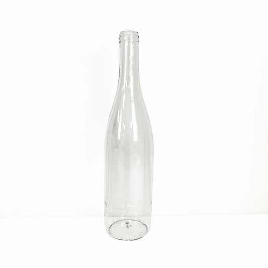 Breakaway Glass Wine Bottle - Burgandy Style - (Green & Clear)