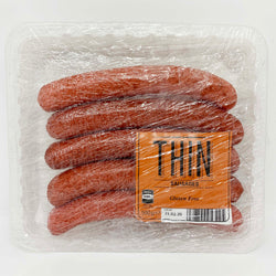 Fake Thin Sausages in Packaging