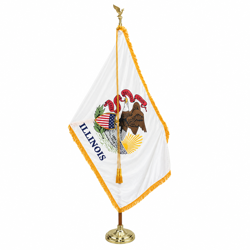 Indoor Flag Pole Set (Includes 4 Flags)