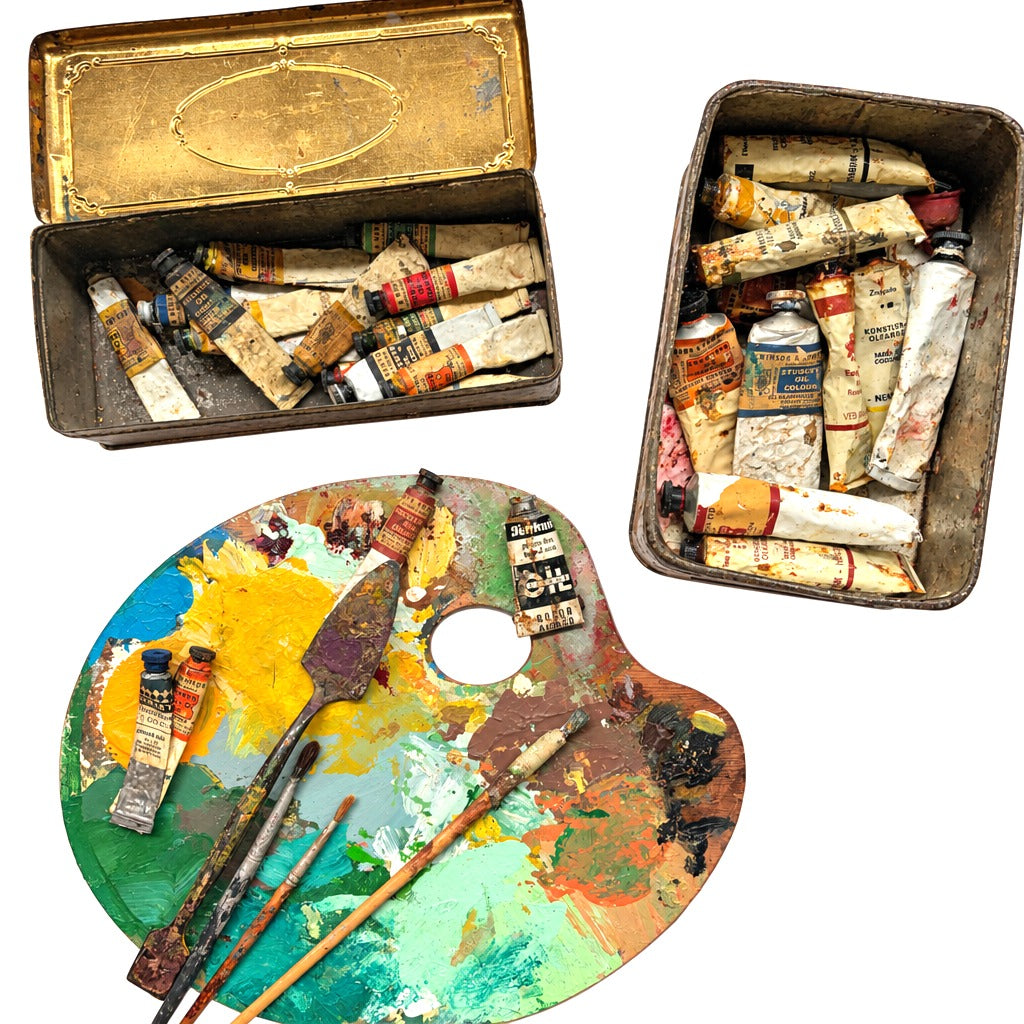 Artists Painting Set in Pochade Box