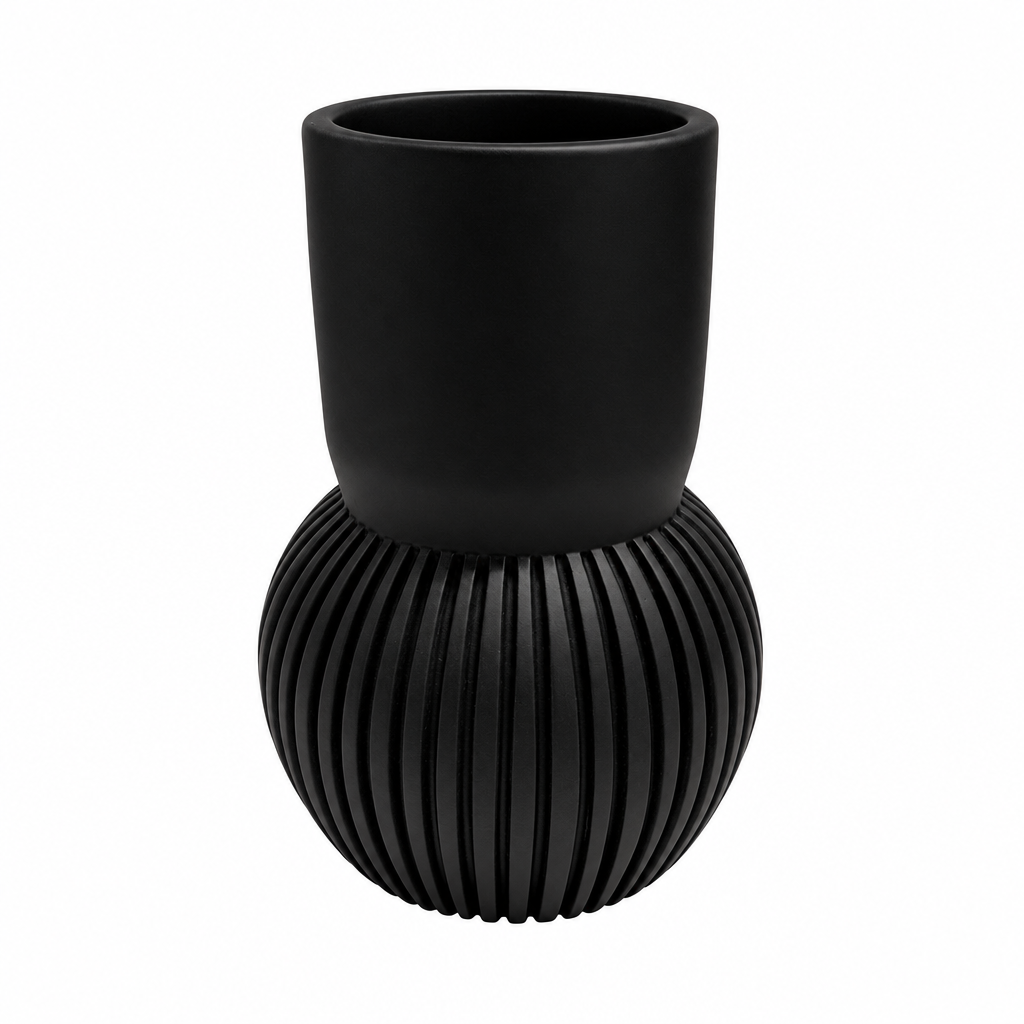 Black Modern Vase
