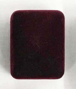 Burgundy Velvet Ring Box