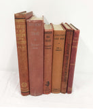 Selection of Red Hardback Aged Books