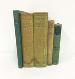 Selection of Green Hardback Aged Books